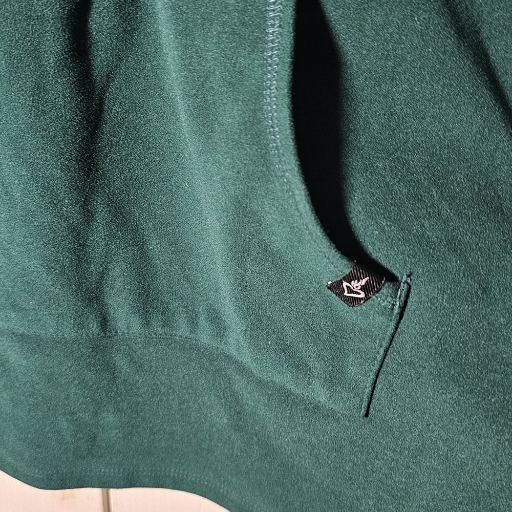 TORRID SIZE 3 Happy Camper Women's Quarter-Zip Pullover Sweater Dark Green - Picture 7 of 8